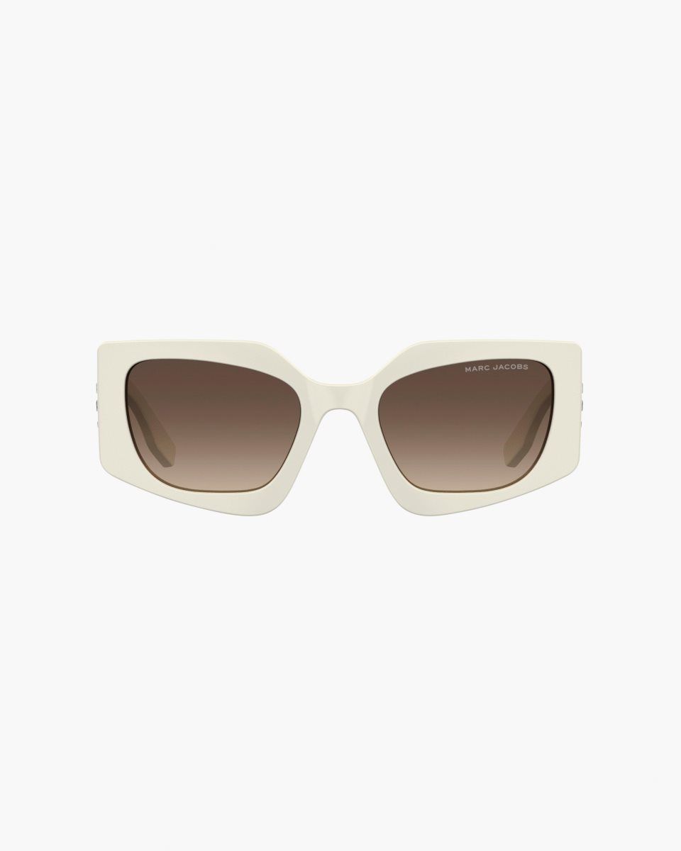 Marc Jacobs The Square Cat Eye Sunglasses White | FJRLKZ970