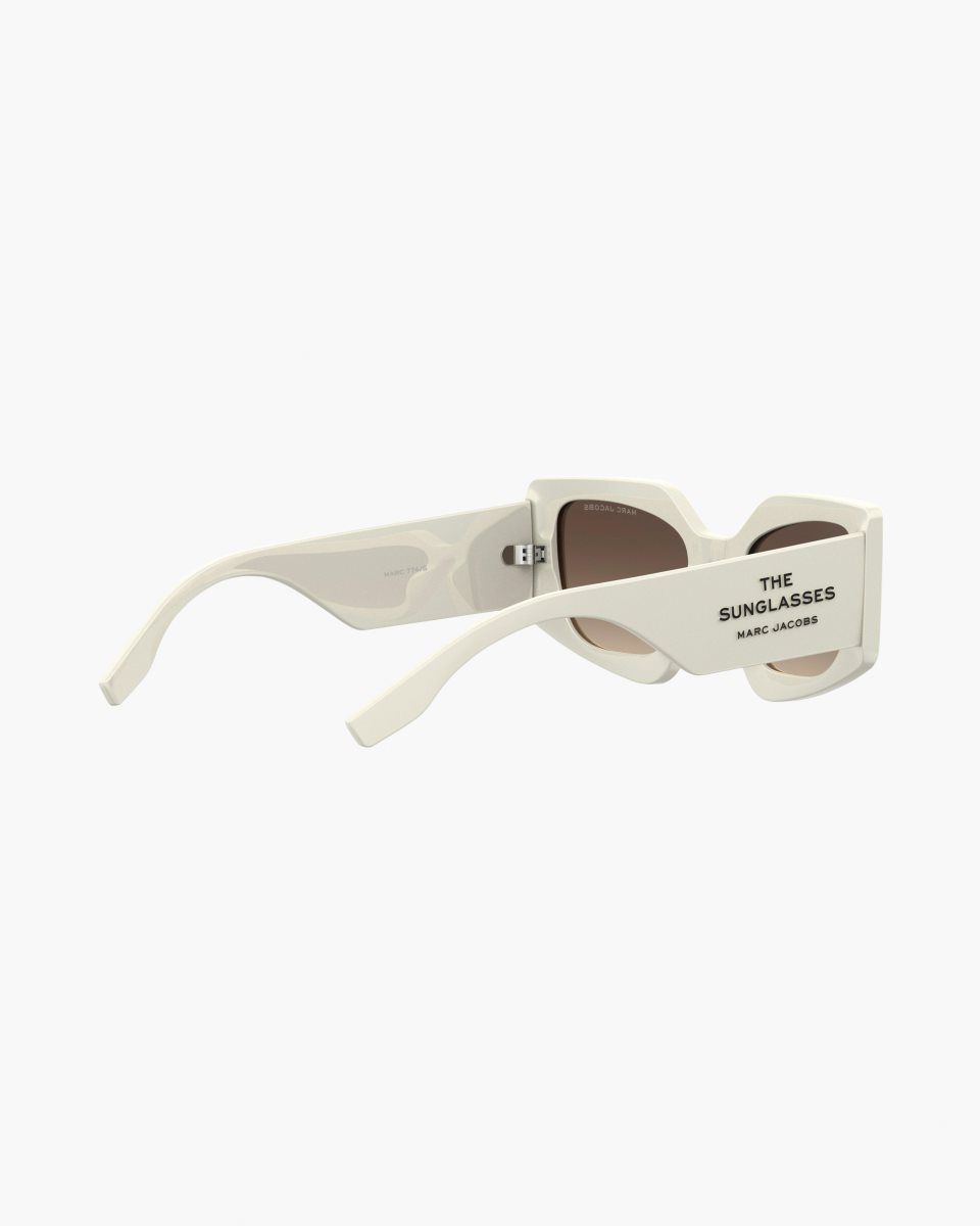 Marc Jacobs The Square Cat Eye Sunglasses White | FJRLKZ970