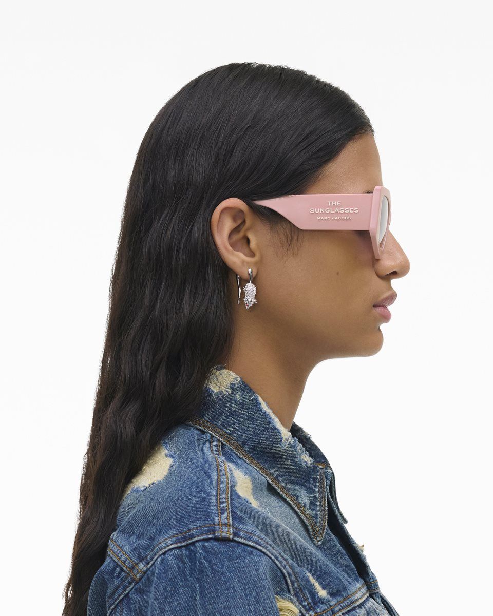 Marc Jacobs The Square Cat Eye Sunglasses Rose | QBOYMI782