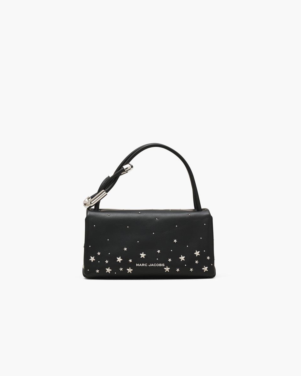 Marc Jacobs The Star-Studded Leather Mini Dual Bag Black | MIAWTK374