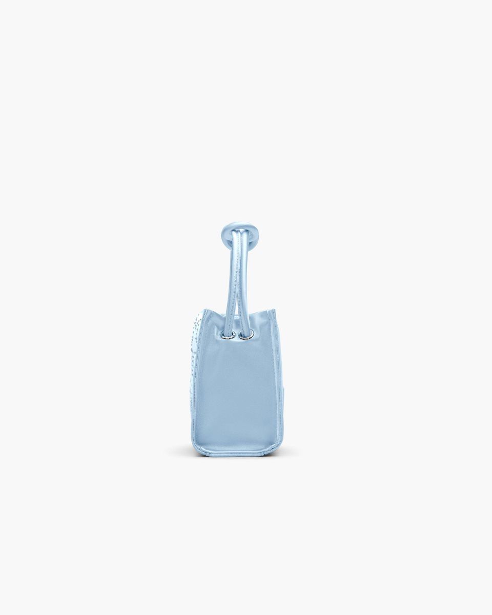 Marc Jacobs The Star Satin Mini Tote Bag Blue | NSFELH936