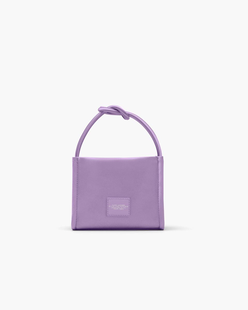 Marc Jacobs The Star Satin Mini Tote Bag Purple | PQFUMS629