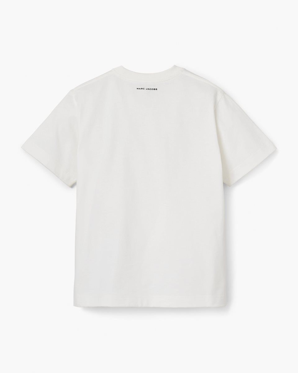 Marc Jacobs The Stripe Box Tee White | INHZVA708