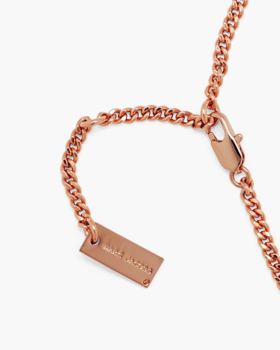 Marc Jacobs The Tote Bag Necklace Rose Gold | CBGIWQ582