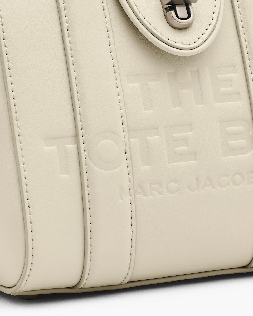 Marc Jacobs The Turnlock Crossbody Tote Bag White | QYXSMW920