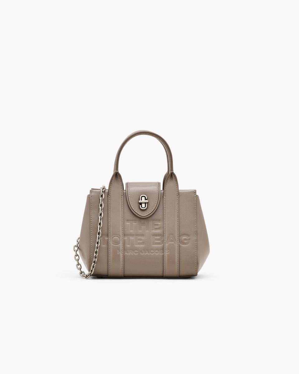 Marc Jacobs The Turnlock Crossbody Tote Bag Cement | XCLQRZ107