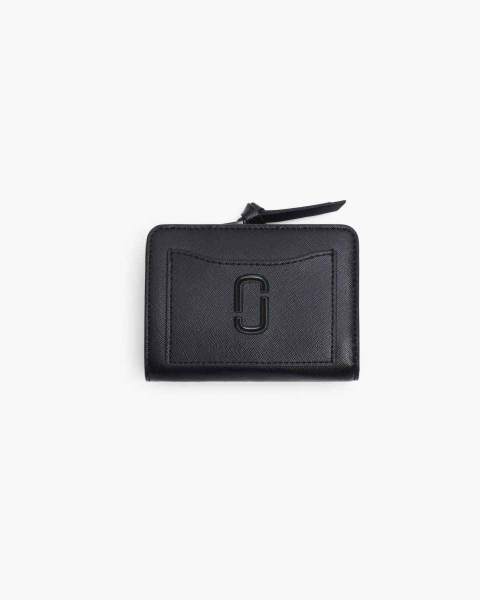 Marc Jacobs The Utility Snapshot DTM Mini Compact Wallet Black | YLDJFS350