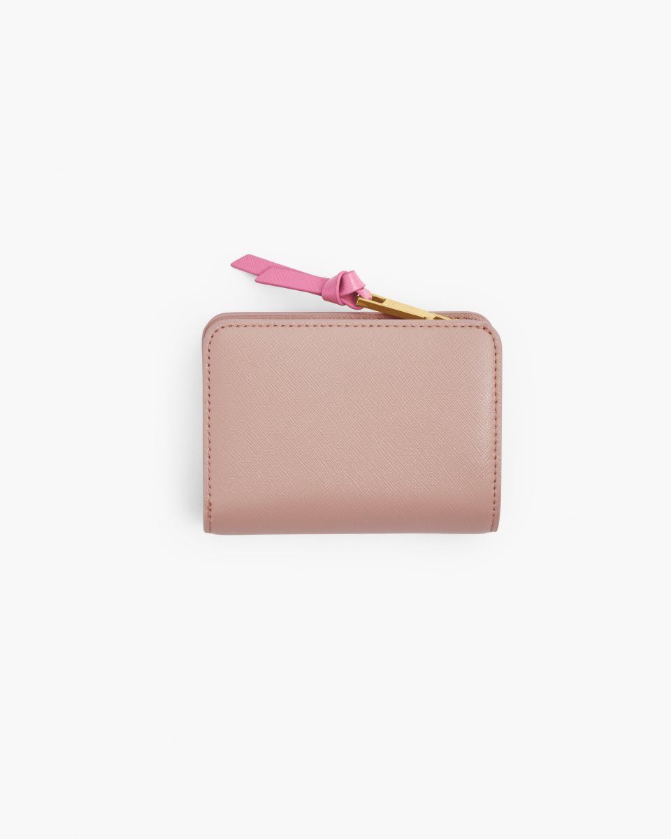 Marc Jacobs The Utility Snapshot Mini Compact Wallet Rose Multicolor | BMFQNV053