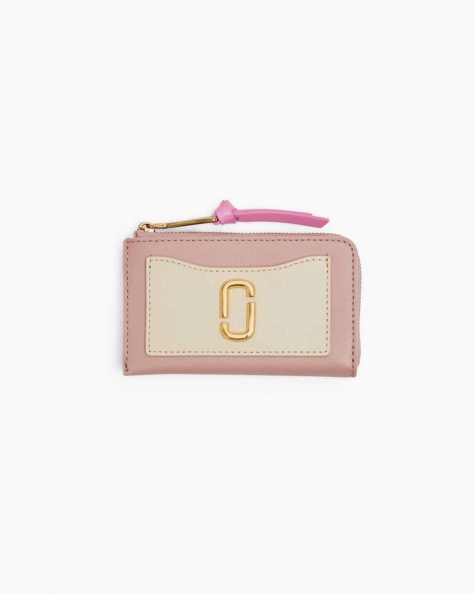 Marc Jacobs The Utility Snapshot Top Zip Multi Wallet Rose Multicolor | JGFUWY369